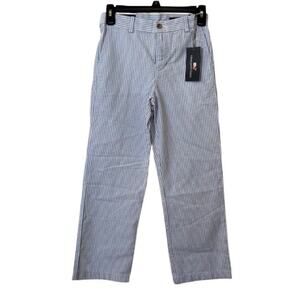 NWT Girls Vineyard Vines Seersucker Stripe Pants Sz 10